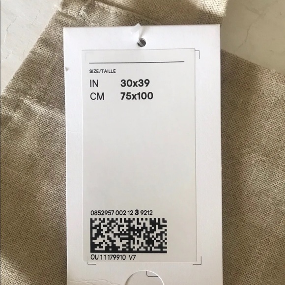 H&M Home Cotton Linen Blend Light Beige Apron Unisex Korean style - Picture 10 of 12